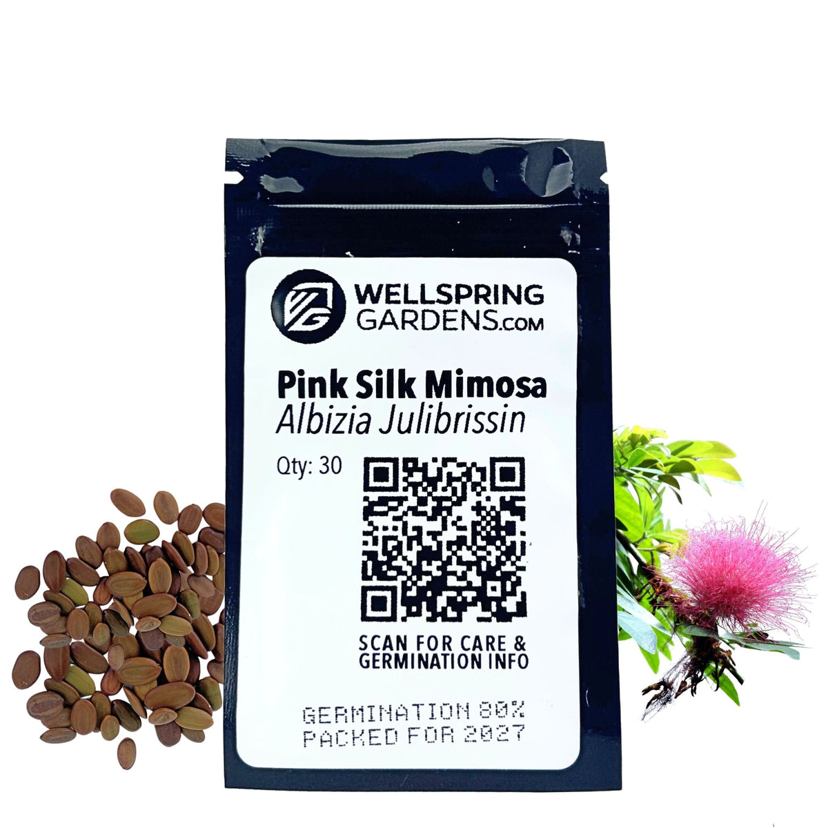 Pink Silk Mimosa Plant Seeds (Albizia julibrissin) - Pack of 30
