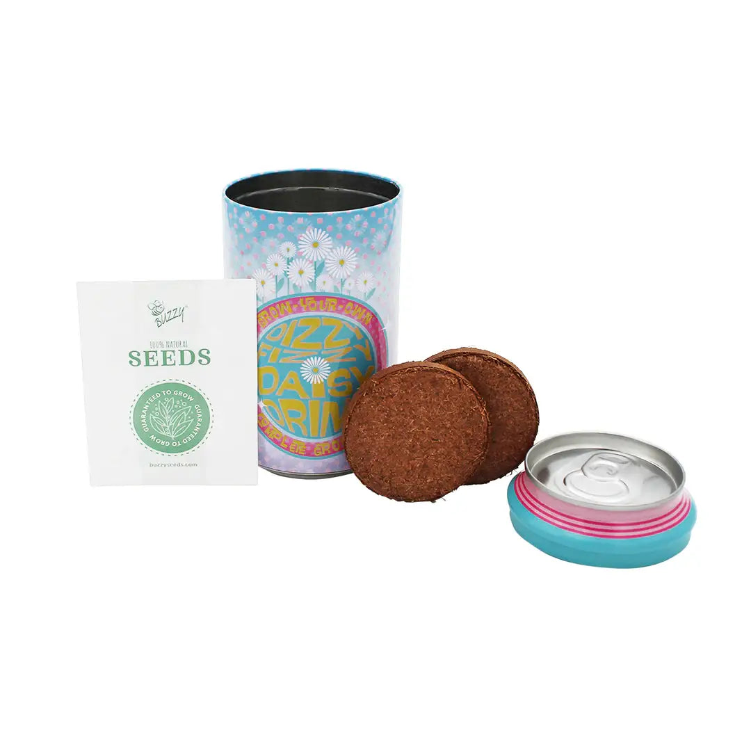Daisy Soda Can Grow Kit | Planter + Growing medium + Seeds