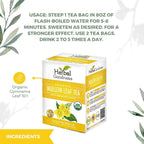 Herbal Goodness Mullein Leaf Tea - Organic Tea Bags (24 Count) by Herbal Goodness is a USDA organic, caffeine-free herbal tea with yellow flowers and Organic Gymnema Leaf 10:1. Includes prep instructions. Supports natural lung and respiratory health.