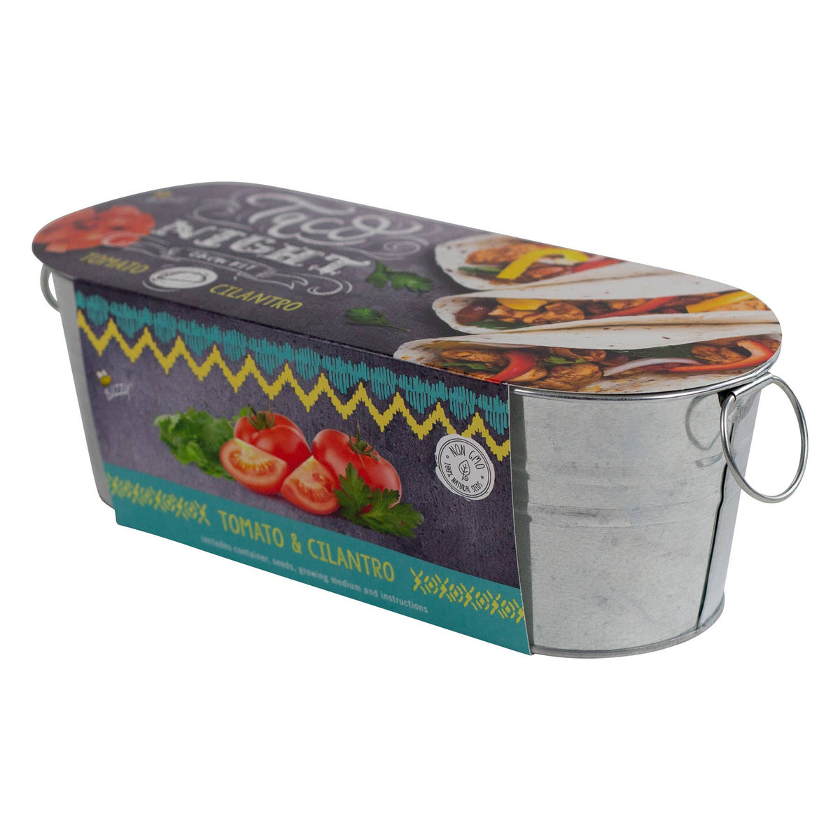 Taco Night Grow Kit | Planter + Growing medium + Tomato & Cilantro seeds