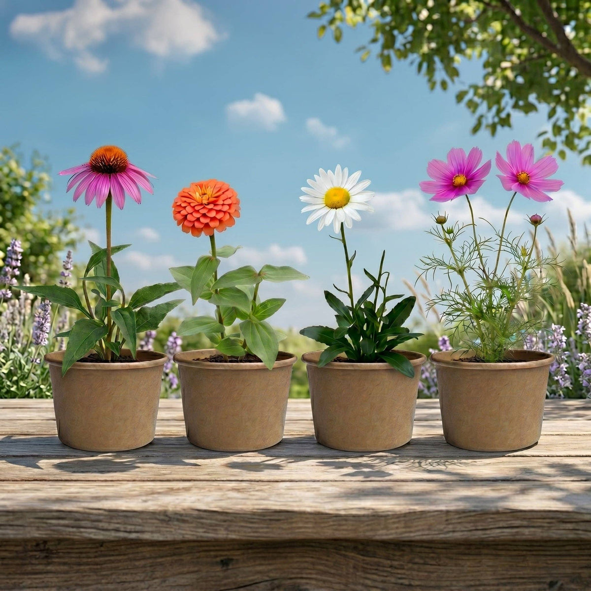 Save The Bees Grow Kit | Paper cup + Growing medium + Seeds