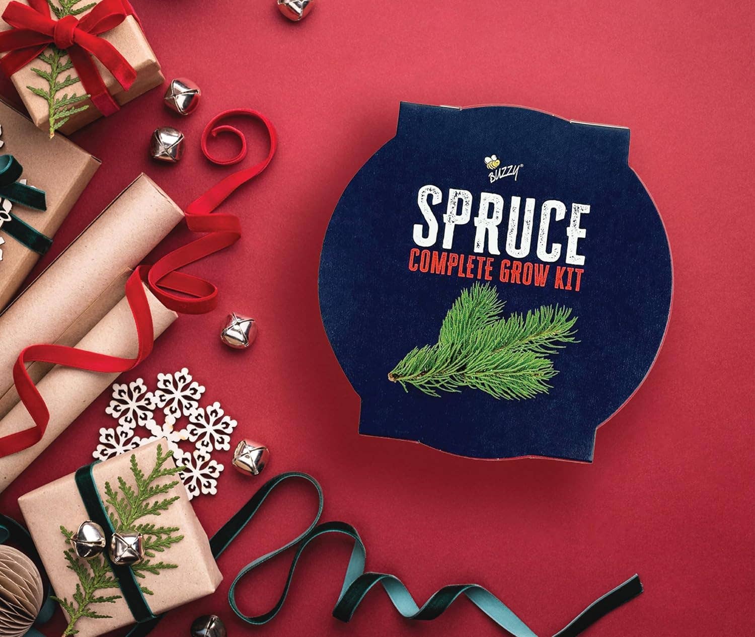 Christmas Tree Grow Kit | Growing medium + Pail + Spruce seed packet