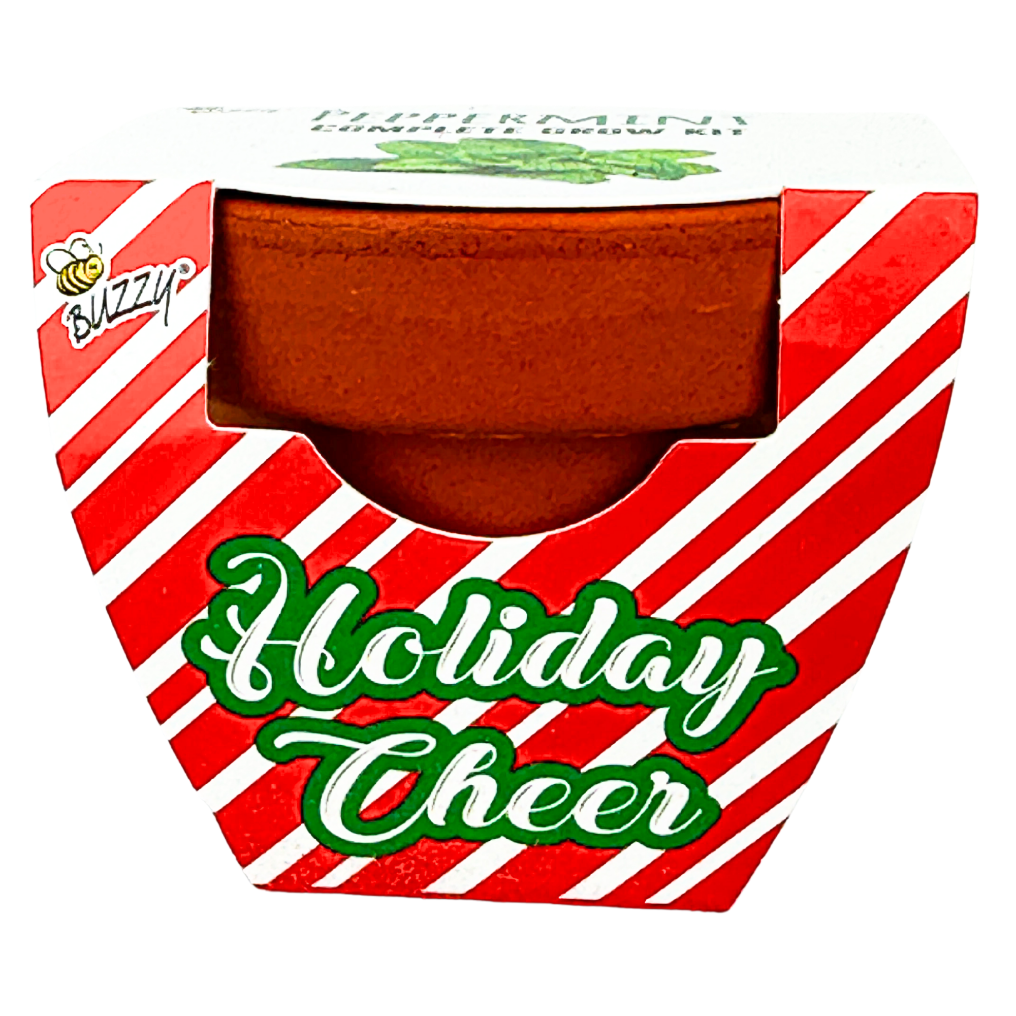 Candy Cane Peppermint Grow Kit | Mini pot + Growing medium + Seeds