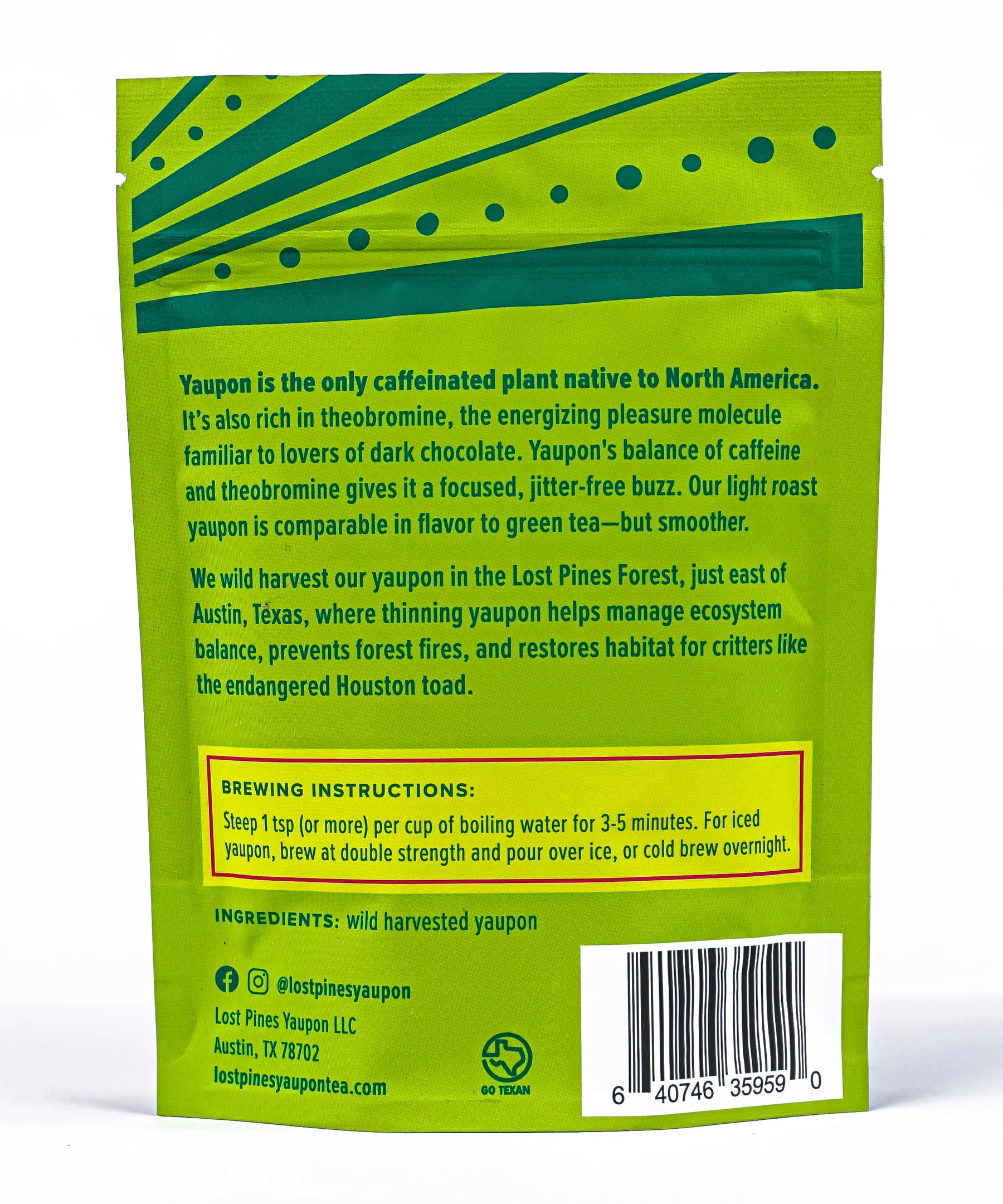 Yaupon Tea Bags (16) - Lost Pines Yaupon