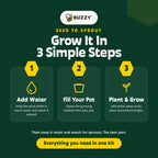 Christmas Herb Grow Kit | Planter + Growing medium + Rosemary & Sage seeds