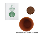 Candy Cane Peppermint Grow Kit | Mini pot + Growing medium + Seeds