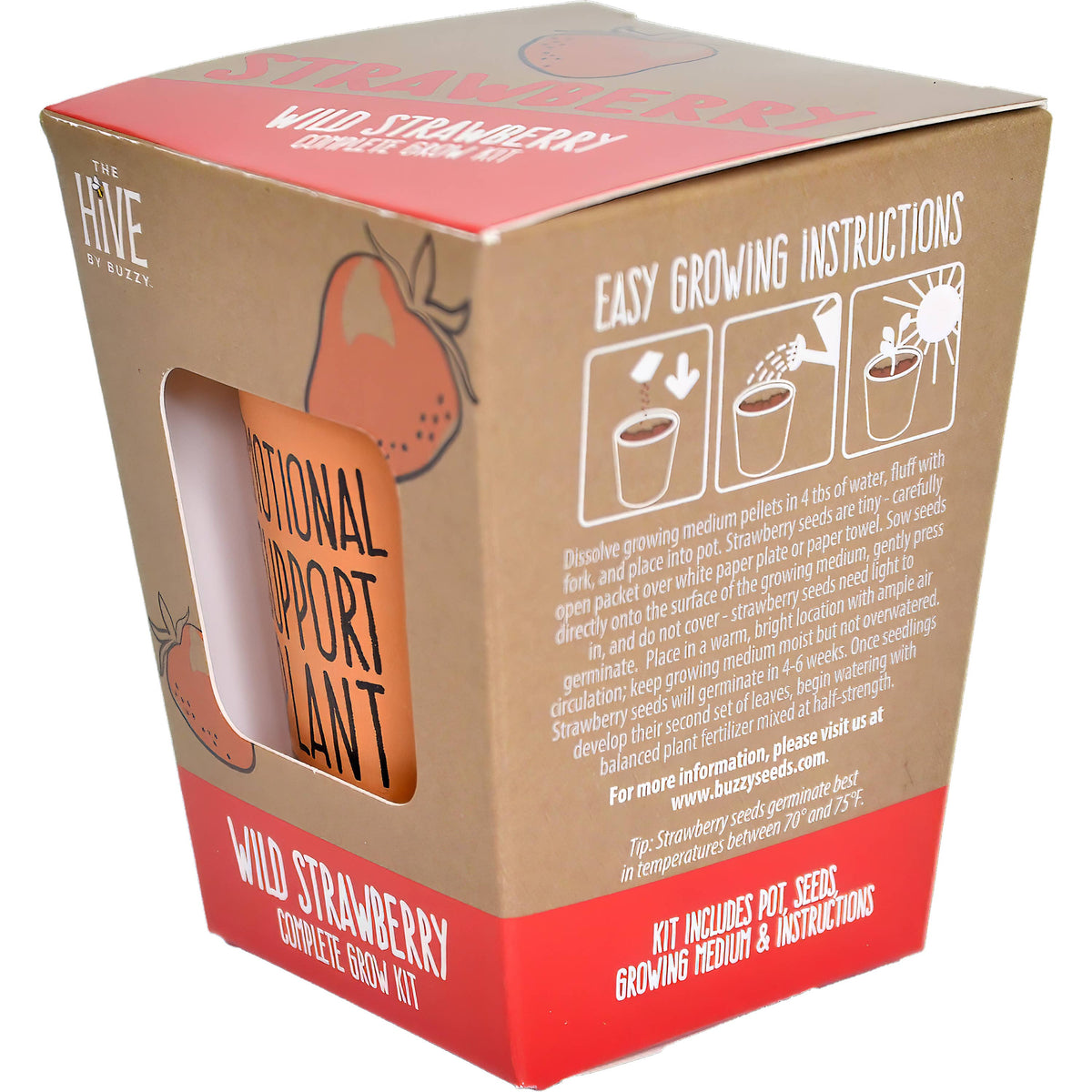 Wild Strawberry Grow Kit | Planter + Growing medium + Seeds