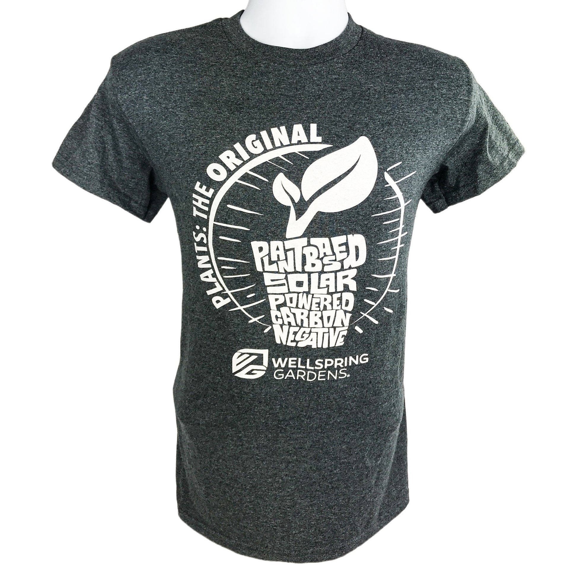'Plants: The Original Plant-Based, Solar-Powered, Carbon-Negative' Wellspring Gardens T-Shirt