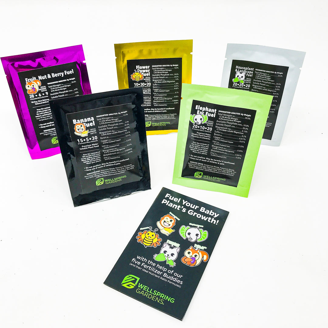 5 plant fuel fertilizers - Single-use variety pack